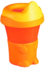 Safety1st Plastový nekapající hrneček 180ml Oranžový AKCE