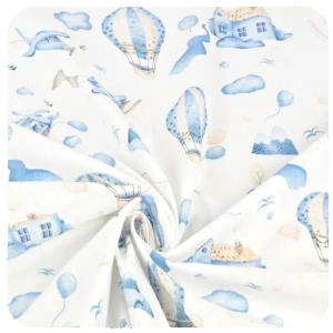 B085 Modré béžové letadla a balóny