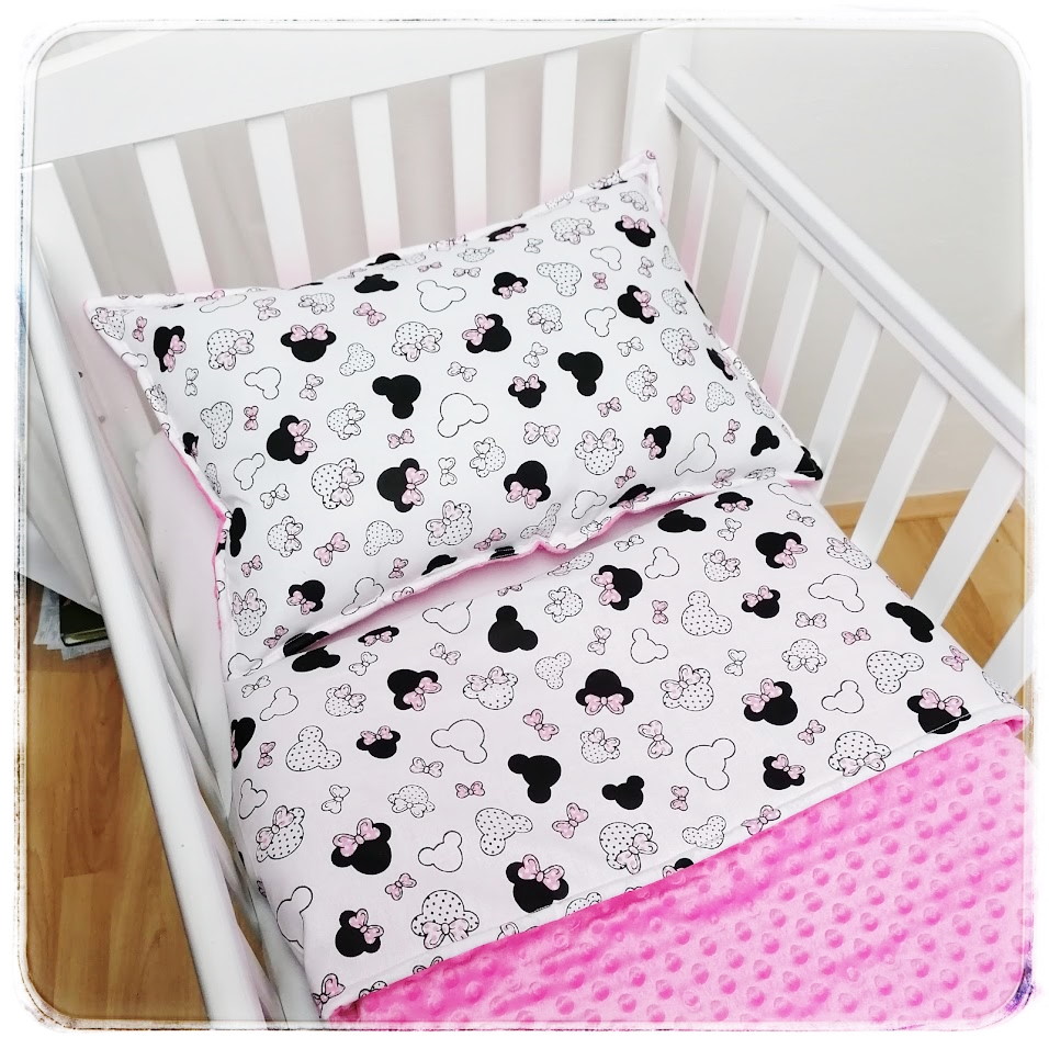 Komplet pro větší děti - Deka, polštář, polštářek Minnie (NA ZAKÁZKU)