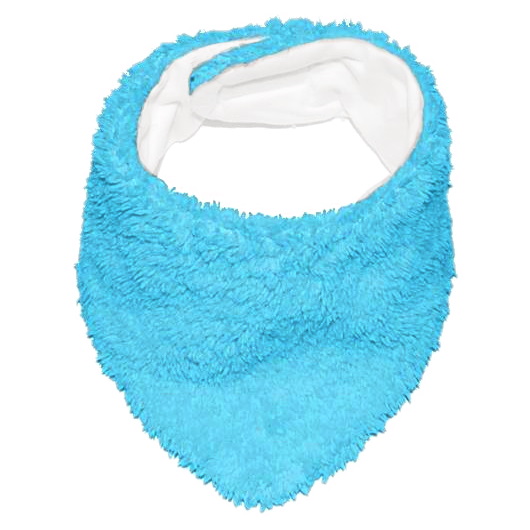 XXX Šáteček na krk coralfleece- azurově modrý