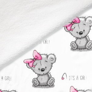 Cestovní přebalovací podložka - Its a Girl na bílé