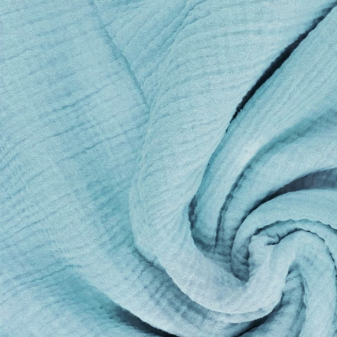 Mušelínové prostěradlo do kočárku nebo košíku - Turquoise