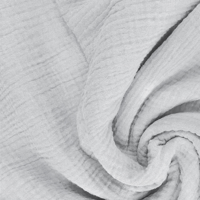 Mušelínové prostěradlo do postýlky 120x60 cm s gumičkou - Glacier gray