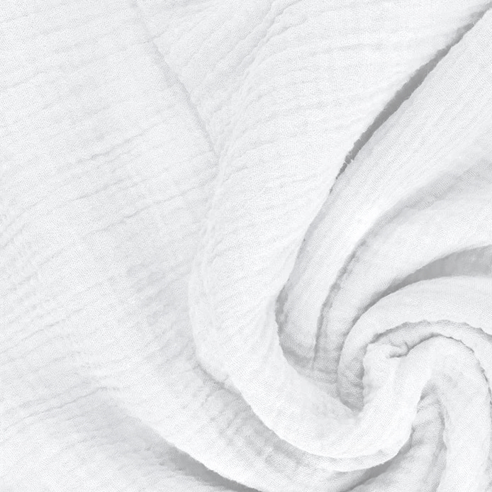 Mušelínové prostěradlo do postýlky 120x60 cm s gumičkou - White