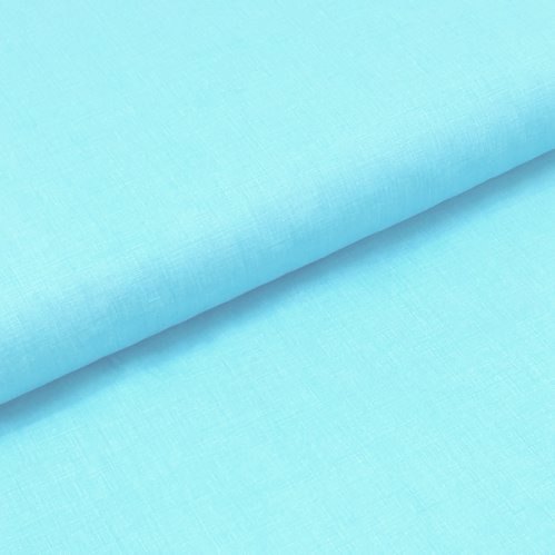 Plátěné prostěradlo do postýlky 120x60 cm s gumičkou - světle tyrkysové