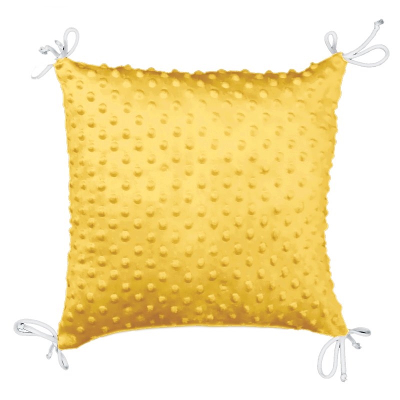 Polštářek na polštářkový mantinel MINKY - mustard