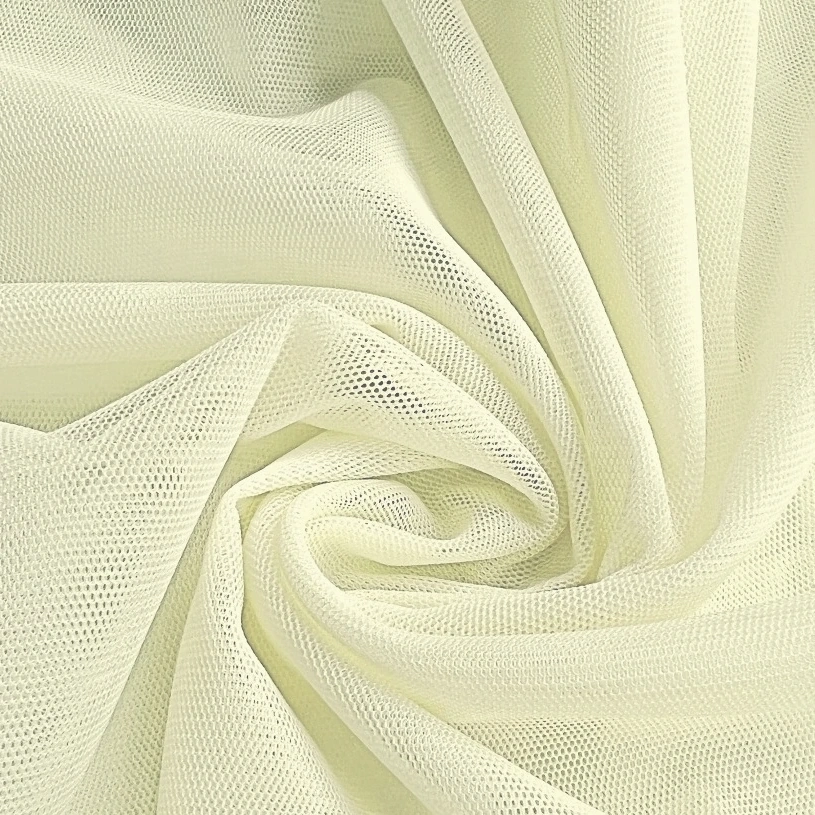 Metráž Šifón - Pristine (krémová) / 10cm