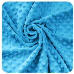 M55 - VZORNÍK - Minky DOTS - Bachelor Button