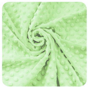 M71 - VZORNÍK - Minky DOTS - Light Green