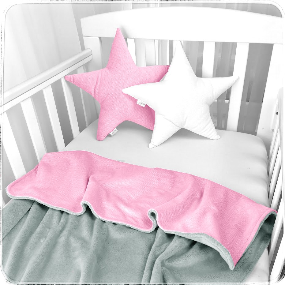 Deka MINKY dvojitá - Minky Velvet Pink/Minky Smooth High Rise