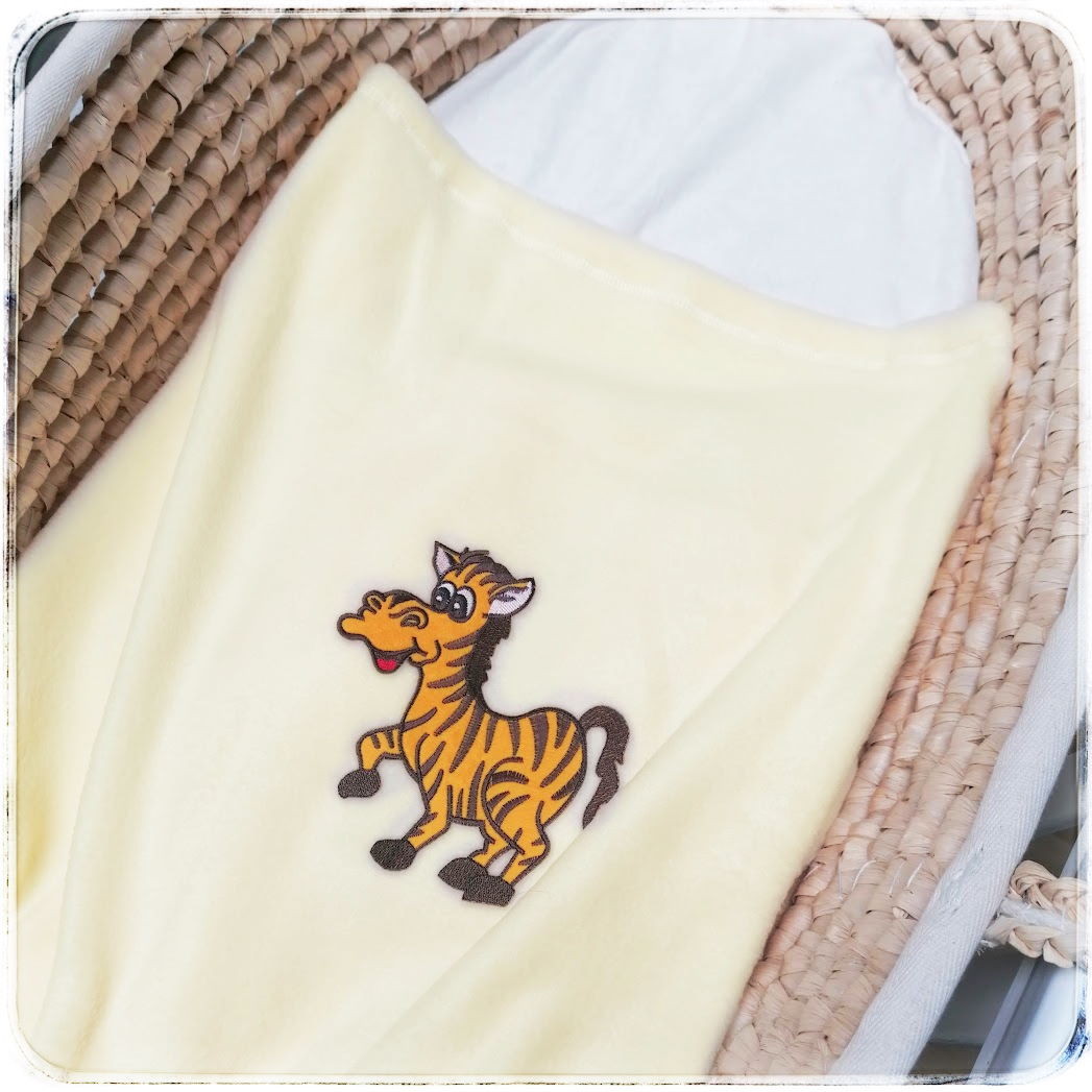 Emitex Deka FLEECE 100x70cm - světle žlutá (ZEBRA)
