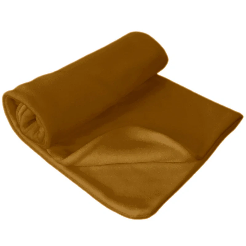 Ledčická dílna - Kojenecká deka dvouvrstvá microfleece - chai tea