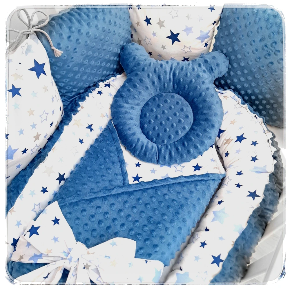 Stabilizační polštářek pro miminko MINKY - Niagara blue
