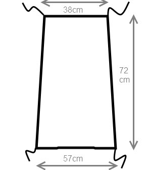 Sluneční clona na kočárek s UV filtrem na šňůrky - bílá
