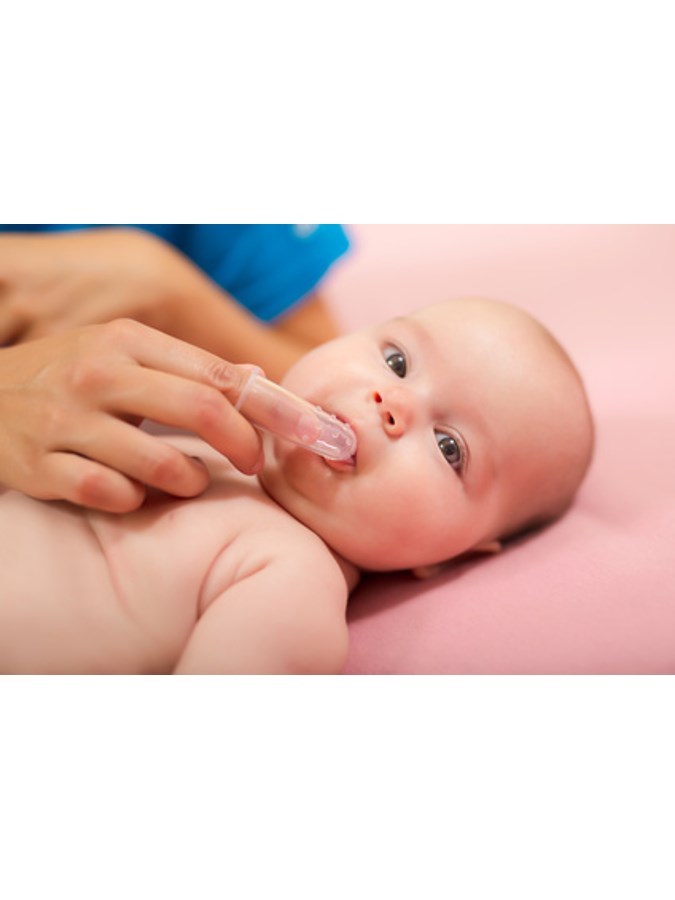 Akuku První zubní kartáček s pouzdrem modrý