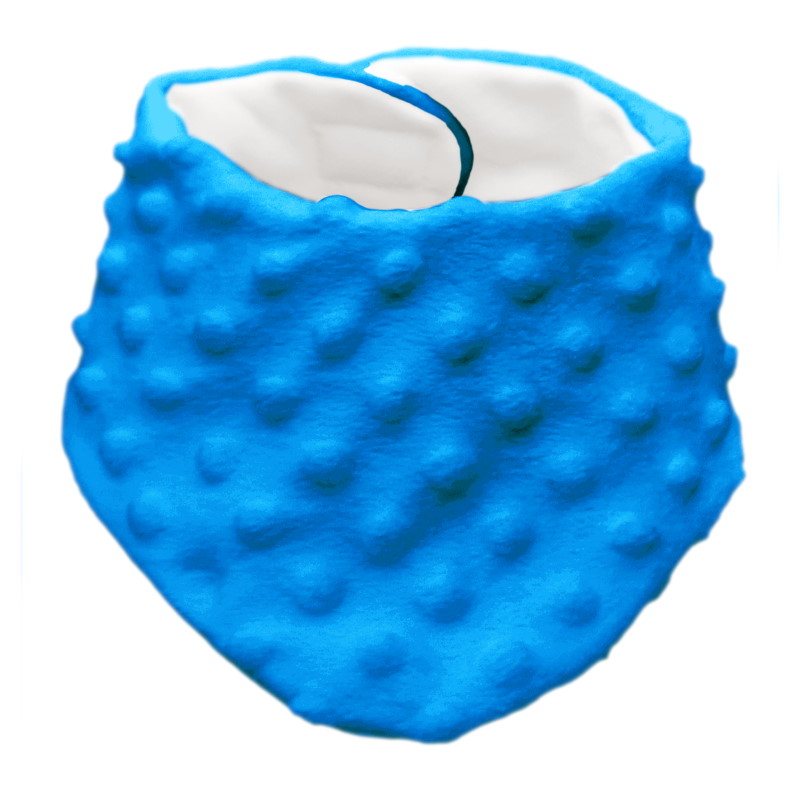Šáteček na krk MINKY - aqua modrý