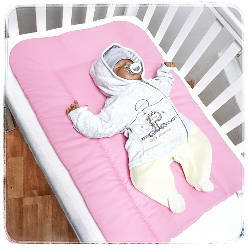 Bavlněná přebalovací podložka 70x50cm - světle růžová