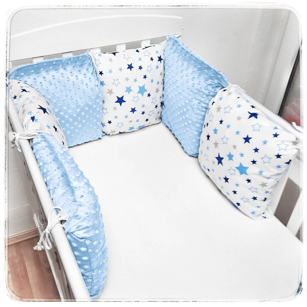 Polštářek na polštářkový mantinel MINKY (NA ZAKÁZKU)