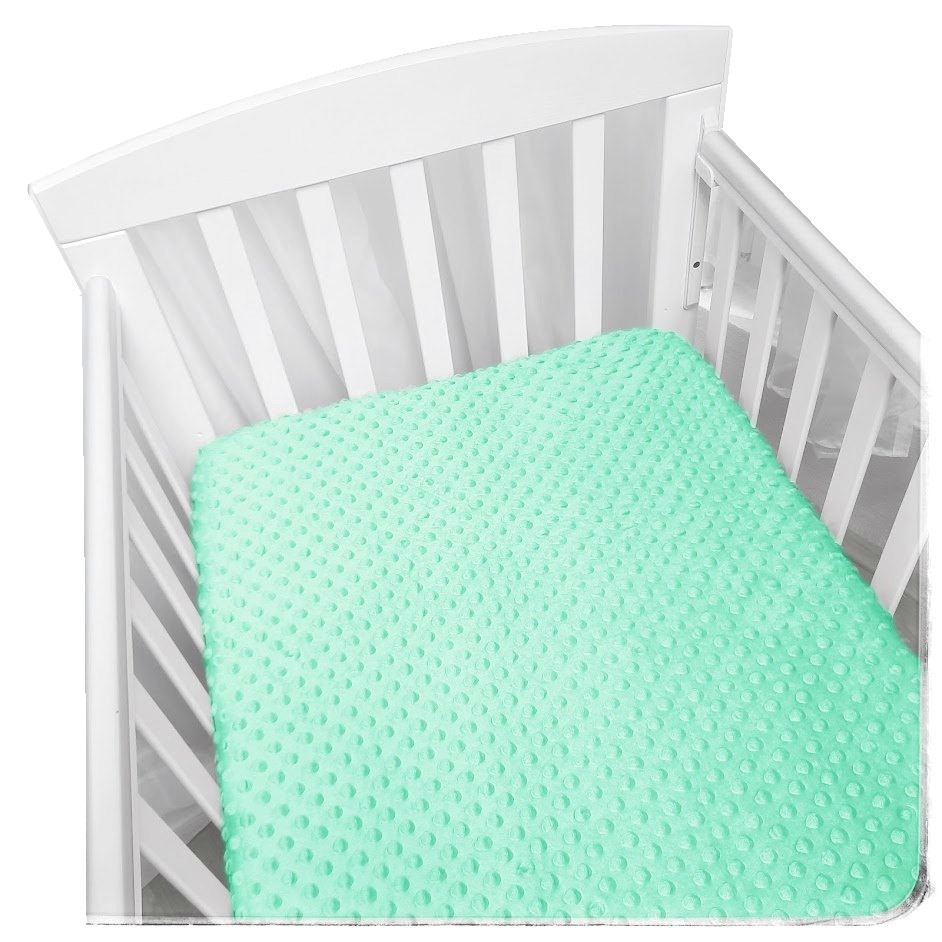 M56 - VZORNÍK - Minky DOTS - Beach Glass