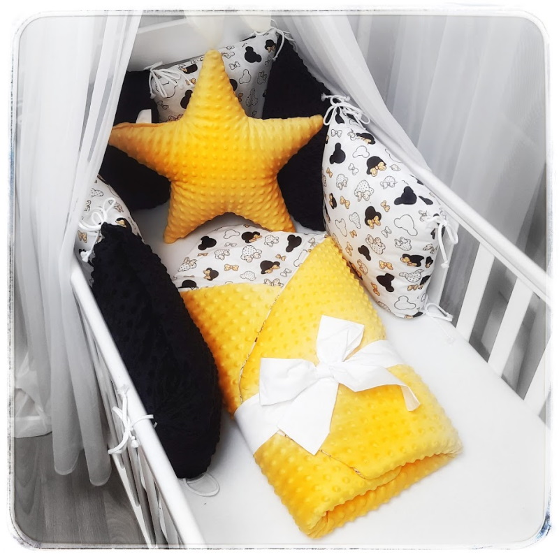 M09 - VZORNÍK - Minky DOTS - Black