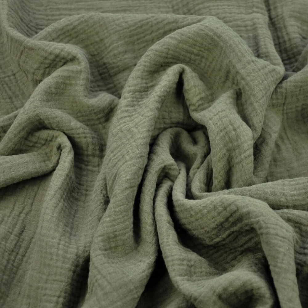 Mušelínová osuška velká (140x80cm) - Olive green