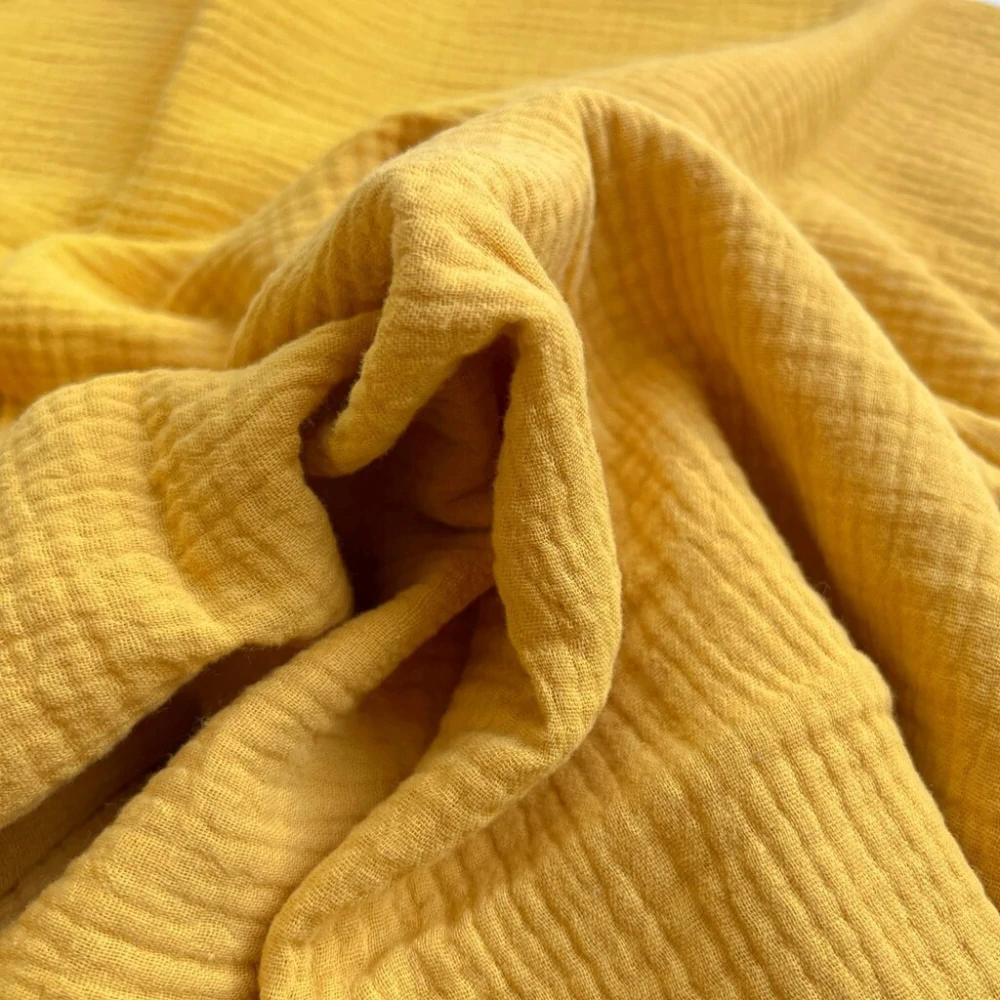 Mušelínová osuška velká (140x80cm) - Mustard
