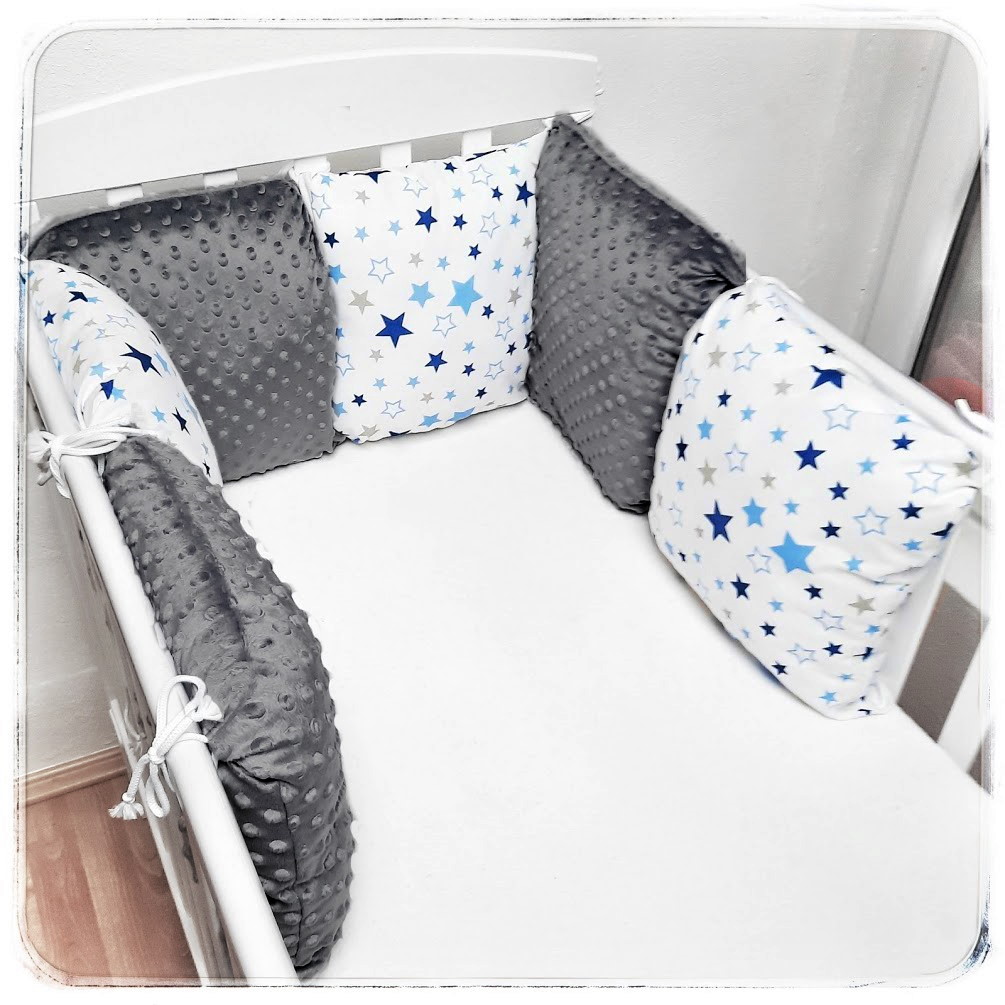 Polštářek na polštářkový mantinel MINKY (NA ZAKÁZKU)