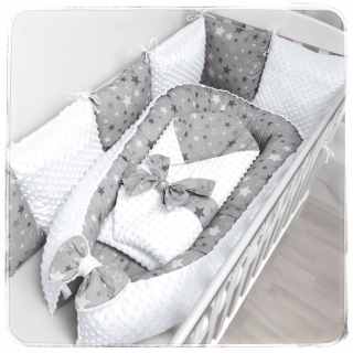 M00 - VZORNÍK - Minky DOTS - White