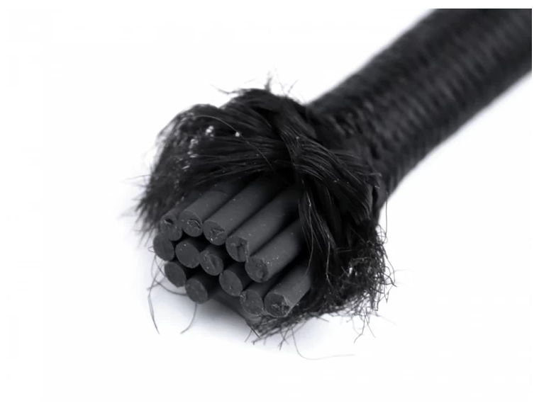 Kulatá pruženka Ø4 mm (1m) - černá