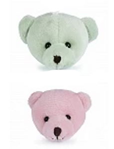 Textilní aplikace / nášivka medvídek Ø4,5 cm (1ks)