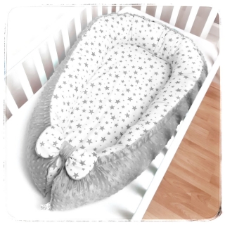 Oboustranné hnízdečko pro miminko do postýlky MINKY (NA ZAKÁZKU)