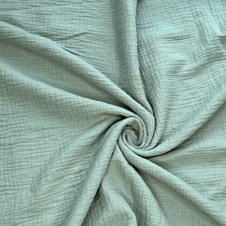 Ledčická dílna Mušelínové prostěradlo do kočárku nebo košíku - Light sage green