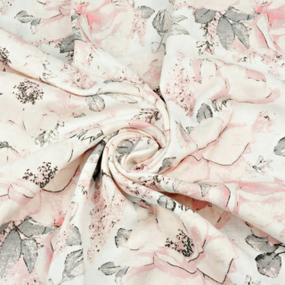 Bavlněná tetra mušelínová plena PREMIUM - Divoká růže