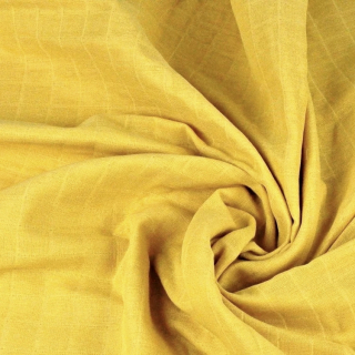Bavlněná tetra mušelínová zavinovačka/osuška/deka 110x110cm PREMIUM - Mustard
