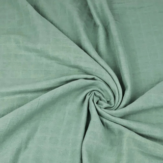 Bavlněná tetra mušelínová zavinovačka/osuška/deka 110x110cm PREMIUM - Sage