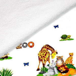 Cestovní přebalovací podložka - Zvířátka v ZOO na bílé