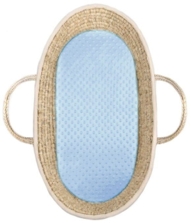 Ledčická dílna - Prostěradlo do kočárku nebo košíku MINKY - Baby blue (modro-šedá)