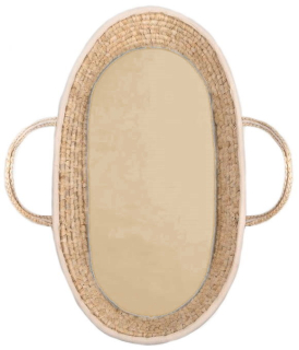 Prostěradlo do kočárku nebo košíku bavlněný satén - beige